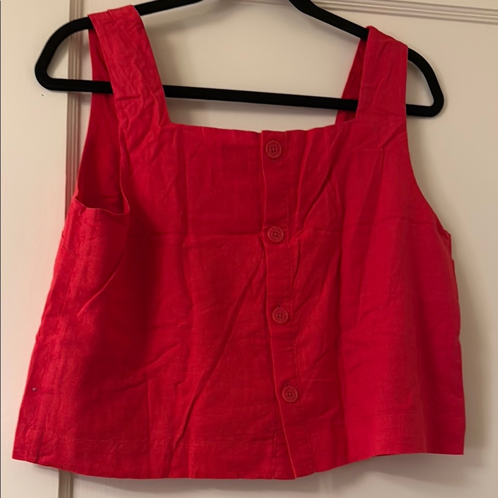 GAP Women's Poppy Red Tank Top - Picture 2 of 2